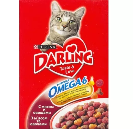 Котешка храна Darling: Feline суха храна от Purina в опаковки 2 кг и 10 кг, различни видове, състав и рецензии 22732_18