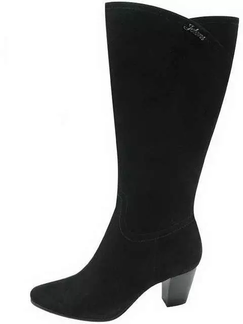 أحذية الشتاء لسابق كامل (54 صورة): نماذج المرأة مع القراص العريض دون سستة وعالية لاستكمال الكافيار 2273_16