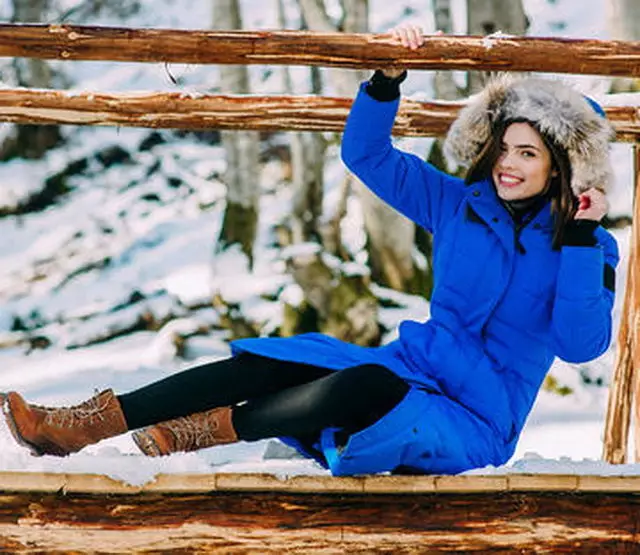 전체 다리 용 겨울 부츠 (54 장의 사진) : 지퍼가없는 넓은 니퍼가있는 여성 모델과 캐비아를 완성 할 수 있습니다. 2273_25