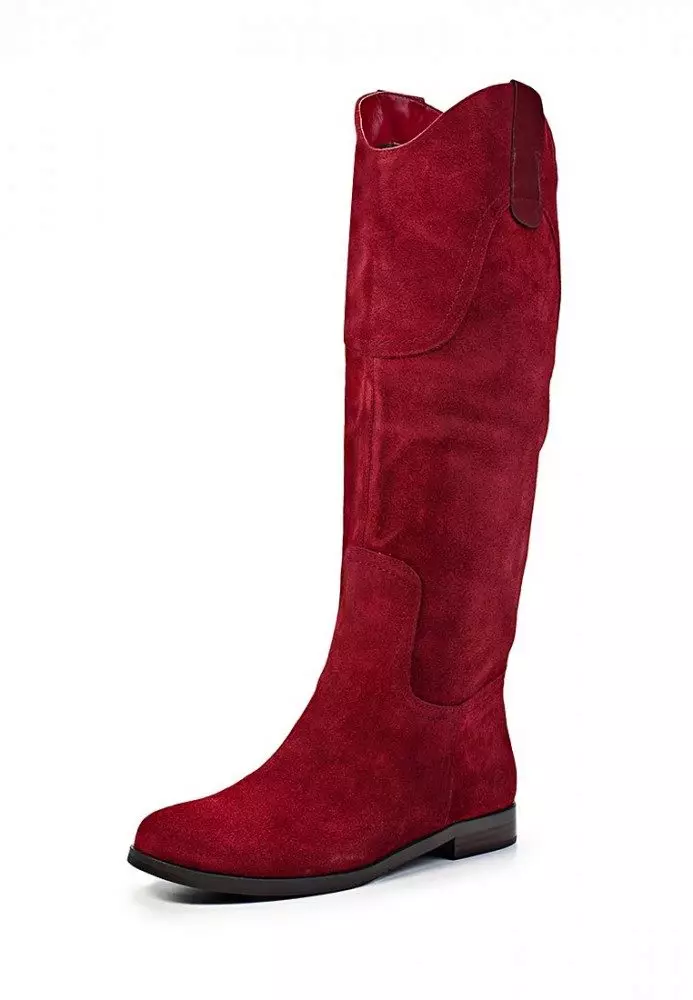 Suede Boots (102 Valokuvat): Mitä käyttää punaisia ​​ja sinisiä naisten malleja mokkanalla, korkealla kantapäällä kuin puhdistaa ne 2293_73