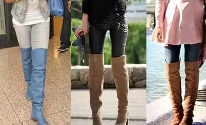後跟靴子（96張照片）：夏季和秋季女式型號，白色和米色，長而短，與戴什麼 2294_35