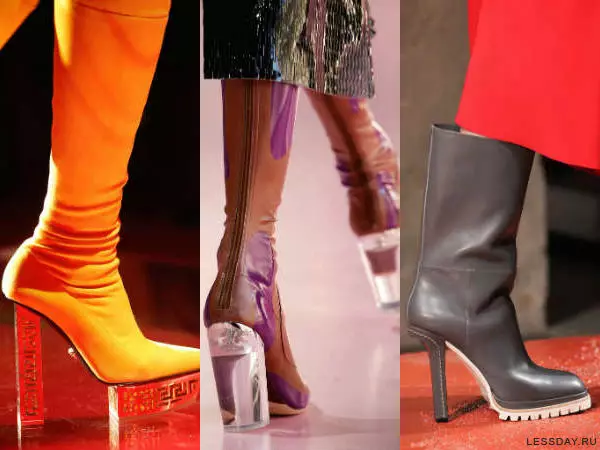Heeled बूट (9 6 फोटो): उन्हाळा आणि शरद ऋतूतील महिला मॉडेल, पांढरा आणि बेज, लांब आणि लहान, त्यांना काय घालावे 2294_57