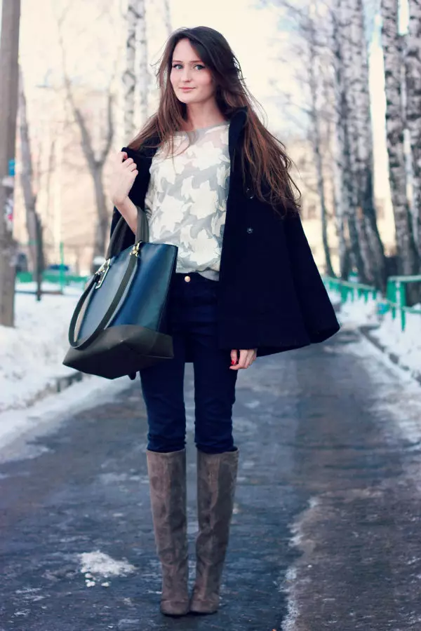 महिला suede winter बूट (120 फोटो): काळजी कशी, warge, कमी heels, एईएलशिवाय आणि suede पासून एक प्लॅटफॉर्मवर मॉडेल 2302_86
