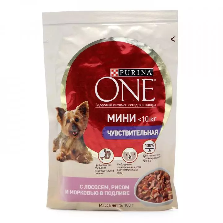 Purina pet food for dogs of small breeds: dry and wet pet food for small dogs, their description 23264_11