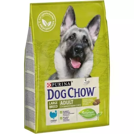 Purina Dog Chow for dogs of large breeds: puppies and adult dog food, dry food dosage and composition 23265_2