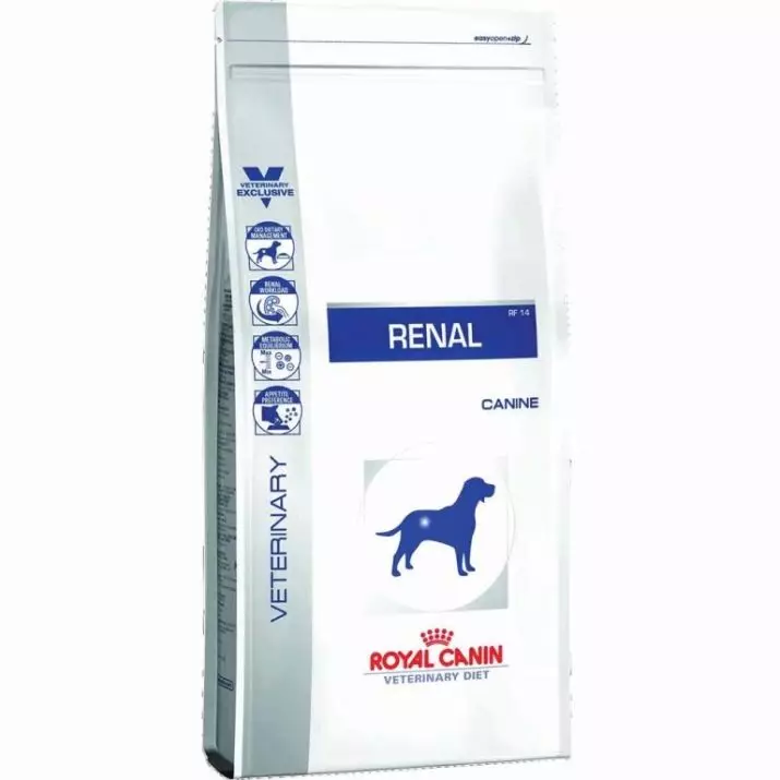 Cunnada qallalan ee eeyaha Royal Canin ee Royal Canin: Hacninta Minsi Dadka Waaweyn, Reel rf14 iyo quudinta kale, heerarka quudinta. Immisa cunto eey ah maalin kasta? 23267_10