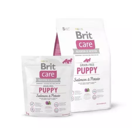 Alimentos para cães de grandes raças Brit: Para cachorros, idosos e cachorros jovens. Alimentação seca 15-18 kg, sua composição 23277_14