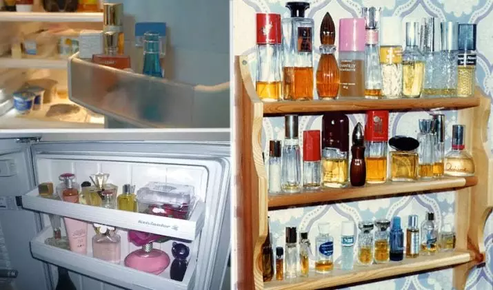 Kako pohraniti parfem? Da li je moguće pohraniti parfema u frižideru? Na kojoj temperaturi za pohranu parfem? Koliko je toaletne vode čuvaju nakon otvaranja? 23389_16