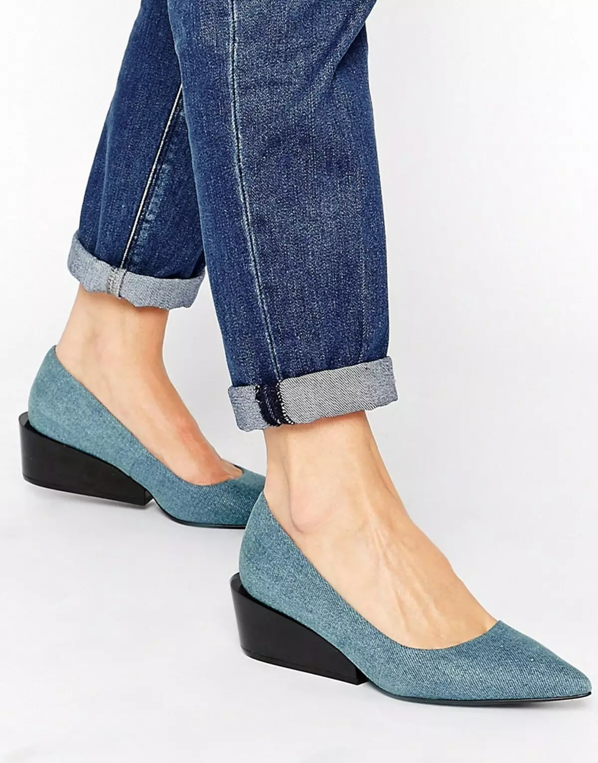 Туфли женские джинсовые