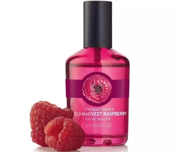 Parfum dengan bau raspberry: parfum wanita dan air toilet dengan aroma raspberry, nama mereka, cara menerapkan parfum dengan benar 23394_5