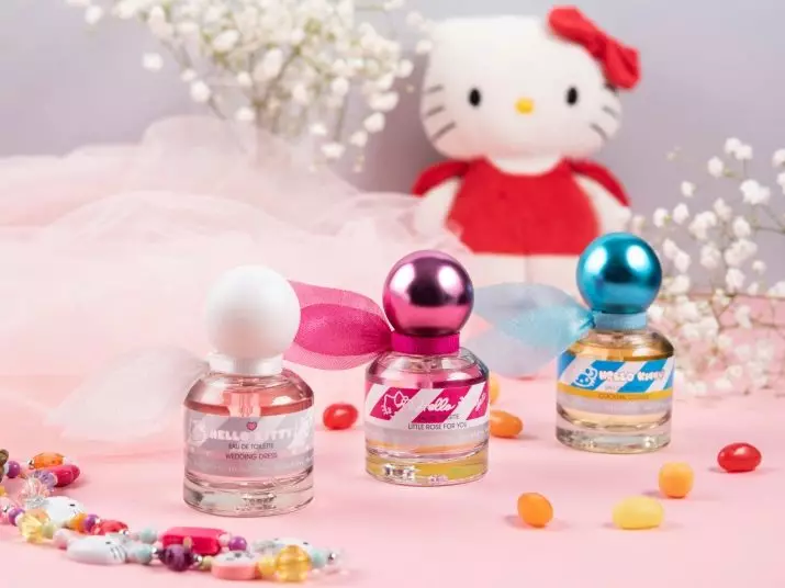 Kinderen parfumerie: parfum en húskewetter foar lytse bern en teeners, Zara en hallo kitty, 