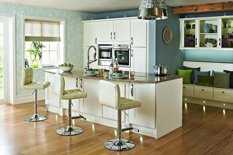 Bar tuolit keittiölle (56 valokuvaa): nojatuolit baaritelineille, puiset ja taitettavat keittiötuolit, matalan ja korkean mallin koko. Kuinka valita? 23460_4