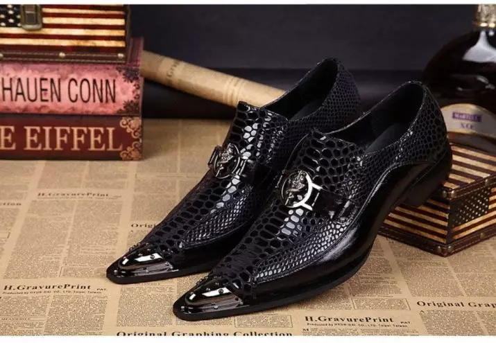 Крокодил обувки (62 снимки): Какво да се носят женски модели от влечуго на кожата и под крокодил 2346_37
