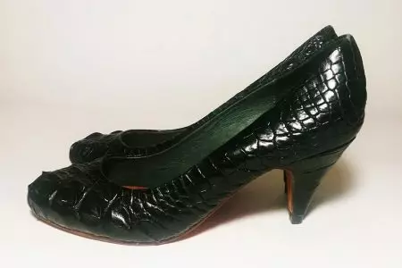 Sapatos de crocodilo (62 fotos): O que usar modelos femininos do réptil da pele e sob crocodilo 2346_43