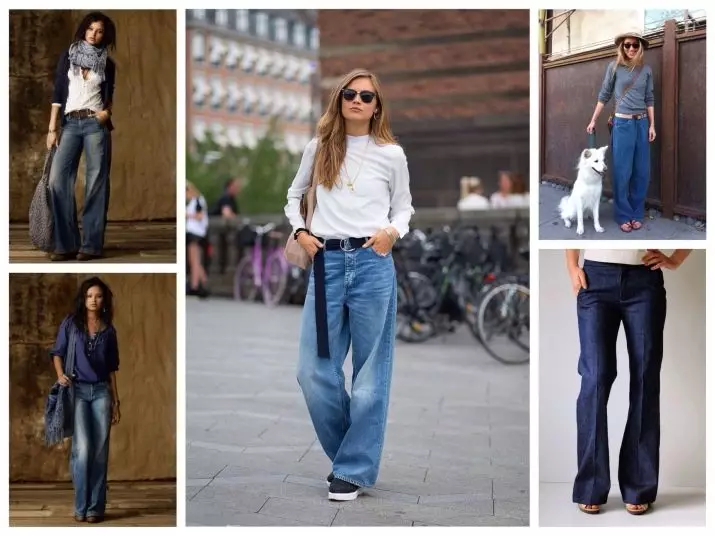 Ципеле са фармеркама (74 фотографије): Како носити са мајицом, које женске ципеле се могу приказати под фармеркама 2351_32