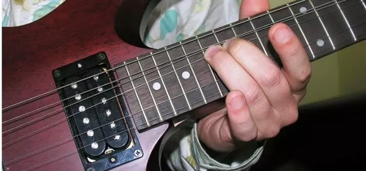 吉他遊戲：款式和基本方式，顫音等技術。如何播放手指並正確拉動吉他字符串？ 23551_6