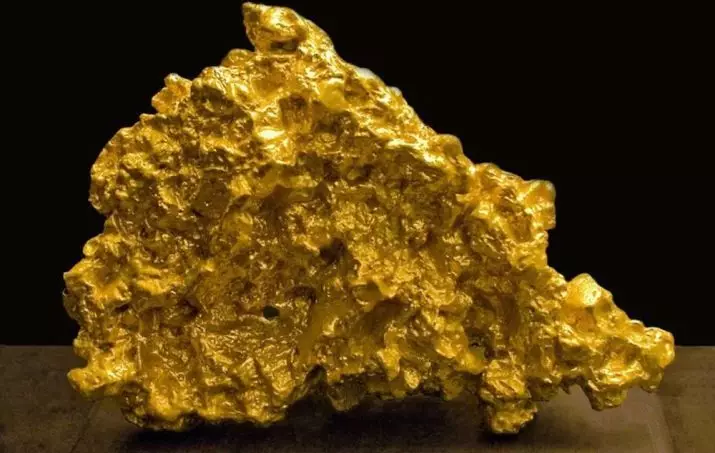 Gold Nuggets (26 foto's): het grootste inheemse goud in de wereld en in Rusland. Wat kijken nuggets in de natuur en waar worden ze gebruikt? 23644_21
