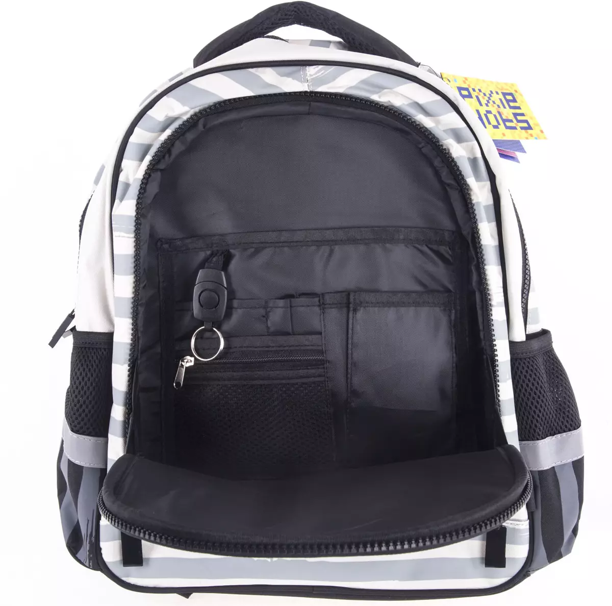 Ama-Pulliver Backpacks: Abakwa-School Ranger bamantombazane nabafana, backpack emnyama namamodeli ama-orthopedic enkampanini. Ungashintsha kanjani? 23659_12