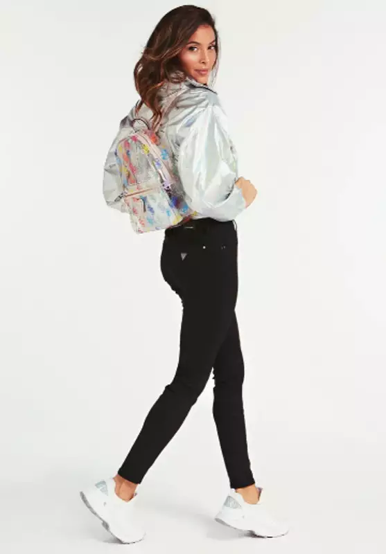 Backpacks Guess: Black and Red, White and Pink, Brown and Quilted Leather, Blue Denim, Silver and Other Models 23677_44