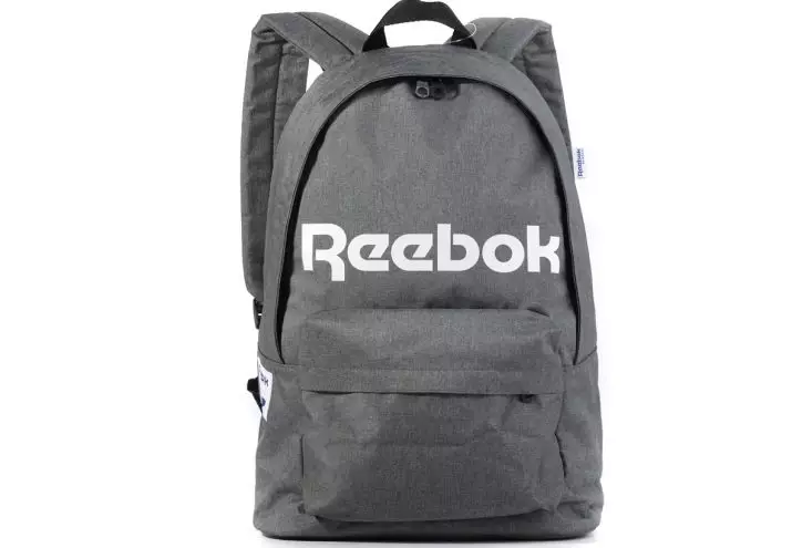 Reebok backpack: mga modelo ng babae at lalaki. Puti at itim, kulay-rosas at asul, backpack bag, firm sports models 23679_15