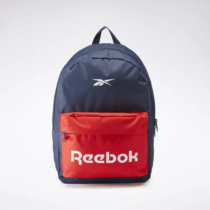 Reebok-backpack: froulike en manlju modellen. Wyt en swart, roze en blau, bags, stevige sportmodellen 23679_2