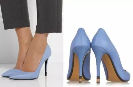 Zapatos azuis (56 fotos): que usar modelos de cor azul e con soles azuis, fermosas imaxes 2367_6