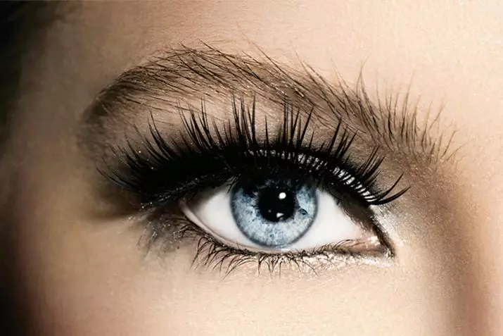 Bulu mata overhead (50 foto): Jenis bulu mata, cara memilih dan berapa kali Anda dapat menggunakan, makeup dan pemilihan lem, Ulasan 23703_6