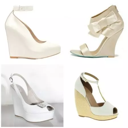 Chaussures White Wedge (49 photos) 2375_24