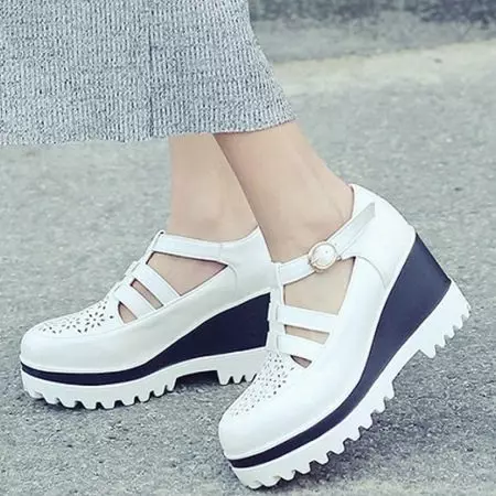 White Wedge Shoes (49 صورة) 2375_25