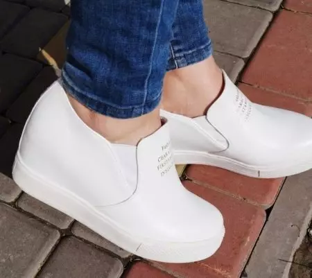 Chaussures White Wedge (49 photos) 2375_45