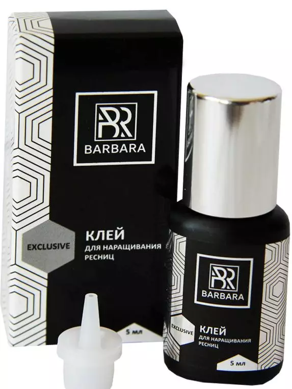 Keo mở rộng lông mi của Barbara: Hiệu ứng, thanh lịch, độc quyền, đặc điểm và trang điểm của họ, đánh giá thạc sĩ 23767_13