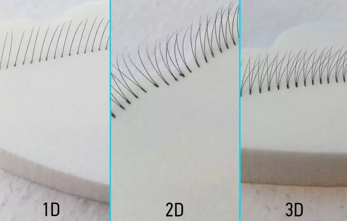Sambungan bulu mata eyelashes karo efek wayang (50 foto): Cara ngembangake volume bulu kanthi volume 2D lan 3D? Skema Ekstensi Eyelash kanggo tampilan Boneka 23776_22