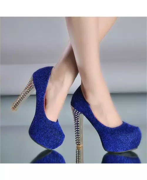 Blue platformová obuv (20 fotografií): modely 2384_8