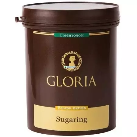Indsæt til Shugaring Gloria: tæt og blød, bandage og mellemstore sukker pasta, andre arter. Hvordan man bruger dem derhjemme? 23893_12
