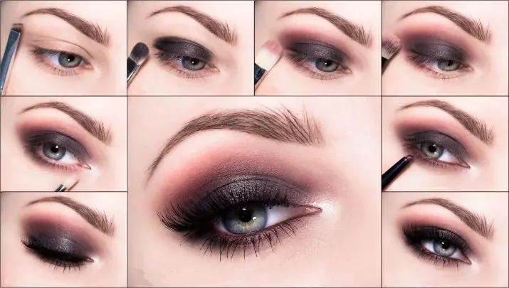 Casual makeup for blue eyes: lightweight beautiful makeup for every day step by step at home. How to make it with shadows? 23961_22