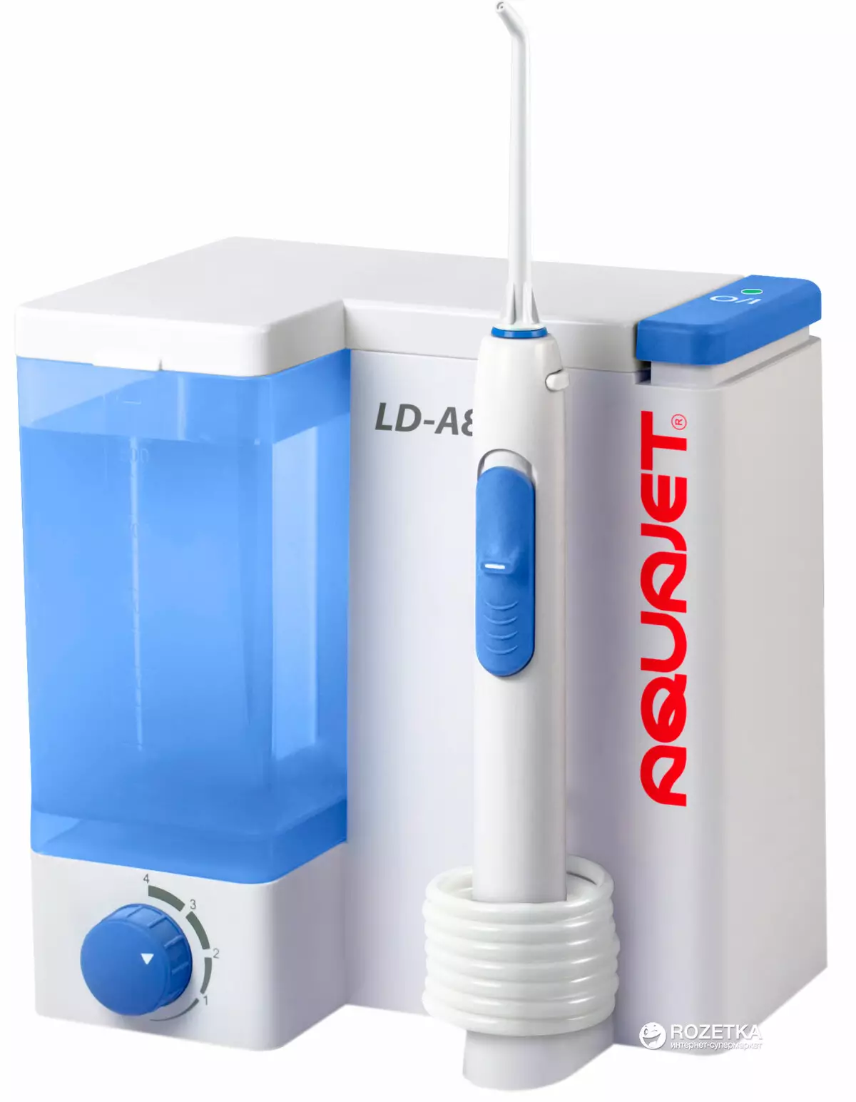 Ириванти Aquajet: LD-A7, LD-A8 и LD-M3 за усна шуплина, млазници за бело преносливо наводнување за забите, прегледи на клиентите 23962_4