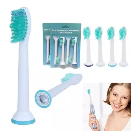 Nozzles foar in elektryske tandenborstel: Selektearje ferfangbere nozzles wêr't se se opslaan en hoe te feroarjen 23992_3