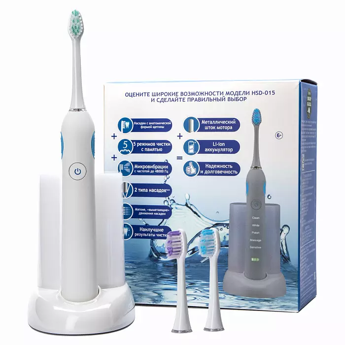 Vurdering af de bedste elektriske tandbørster: Topelektrolater til tænder, oversigt over mærker og sammenligning af modeller, de bedste børster i henhold til tandlæger 24000_30