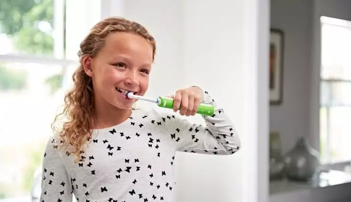 Vòi phun của trẻ em bằng miệng cho bàn chải đánh răng: mô hình trẻ em 