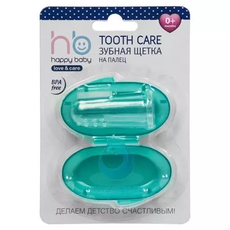 Върховете на пръстите на пасти за зъби на бебето на: избиране пръст четка за зъби за бебе, как децата използват силиконови четки за кърмачета 24003_10