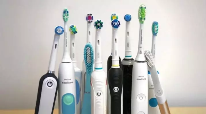 Furçë dhëmbësh të shëndoshë: A është brushat elektrike për dhëmbët më të mirë? Vlerësimi, pluses dhe të këqijat. Çfarë është dhe çfarë të zgjidhni? Si t'i pastroni dhëmbët? 24010_6