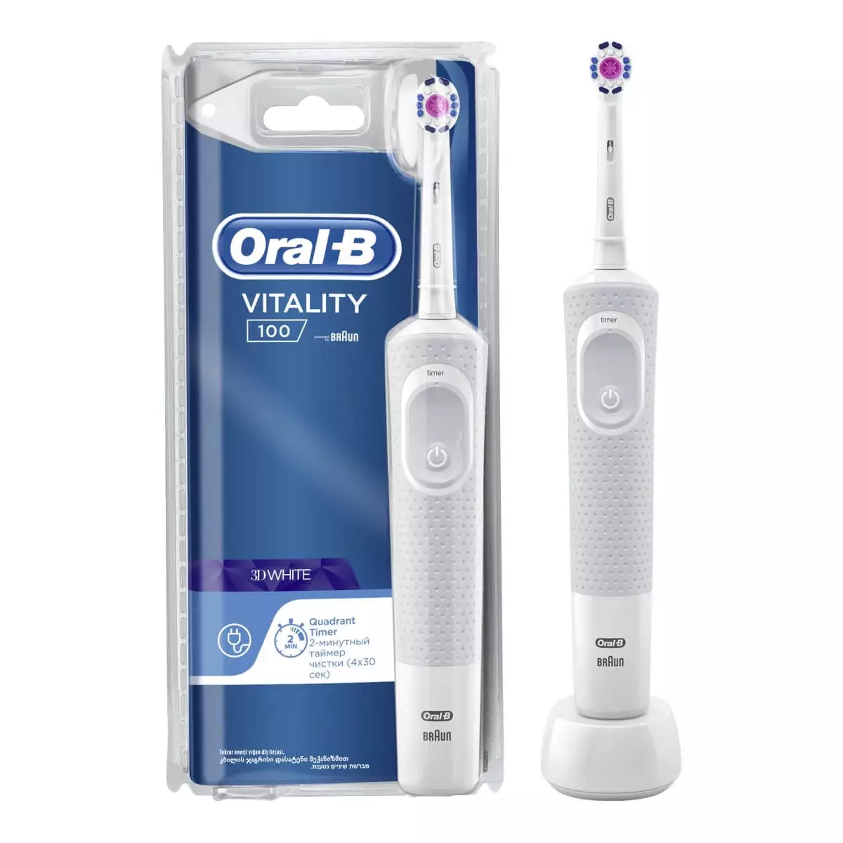 Toothbrushes Oral-B: Pakar Pro, putih 3D lan model liyane, sikat kanggo kurungan lan pilihan biasa, ireng lan sikat liyane. Rating lan Cara Milih? 24020_31