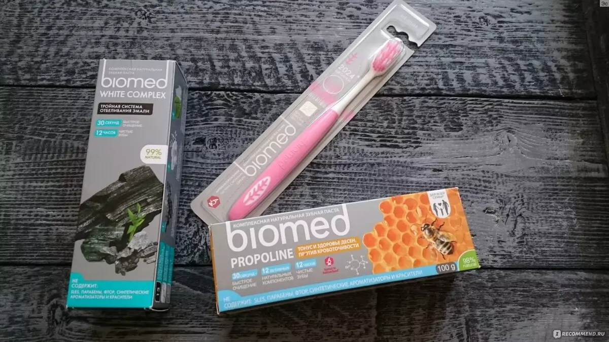 Biomed Toothbrushes: ვერცხლის შუა და შავი საშუალო ერთად Boa და მინერალური მძიმე. ოპერაციული რჩევები 24023_17