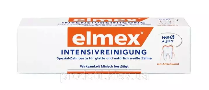 Elmex Zatzpaste: Zesummesetzung, empfindlech fir sensibel Zänn a Schutz vu Karriär, Nudorin, Kanner 24031_18