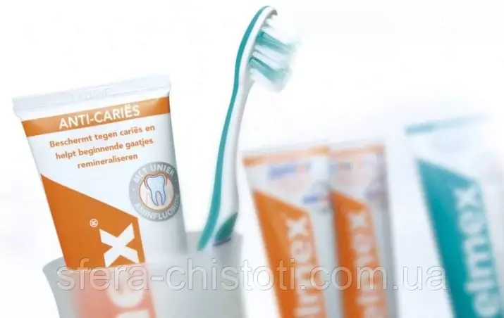 Елмекс паста за заби: Состав, чувствителен за чувствителни заби и заштита од кариес, тестенини со флуор од Финска, детски и возрасни, осврти 24031_23