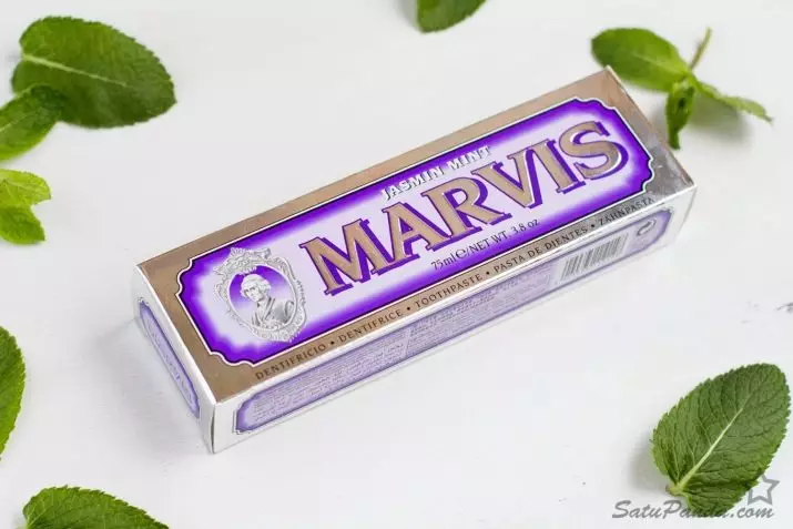 Зубна паста Marvis: італійська відбілююча паста зі смаком м'яти і жасмину, без фтору, набір, склад та відгуки стоматологів 24032_23