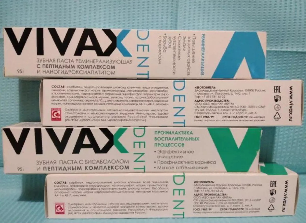 Vivax теш пастасы: тешләү һәм бетулавит белән калкулаллаштыру, башка вариантлар, аларның куллану үзенчәлекләре 24033_18