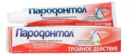 Toothpastes mingħajr fluworin: lista ta 'pejsts Russi għal snien sensittivi, klassifikazzjoni tal-aqwa pejsts bil-kalċju mingħajr fluworin u titanju dijossidu. X'inhi d-differenza bejn pejst bil-fluworin u mingħajr? 24053_22