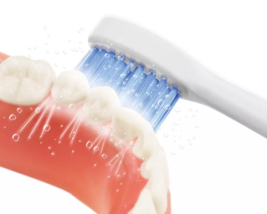 Pastas de dientes sin flúor: una lista de pastas rusas para dientes sensibles, calificación de las mejores pastas con calcio sin dióxido de fluorina y titanio. ¿Cuál es la diferencia entre la pasta con flúor y sin? 24053_9