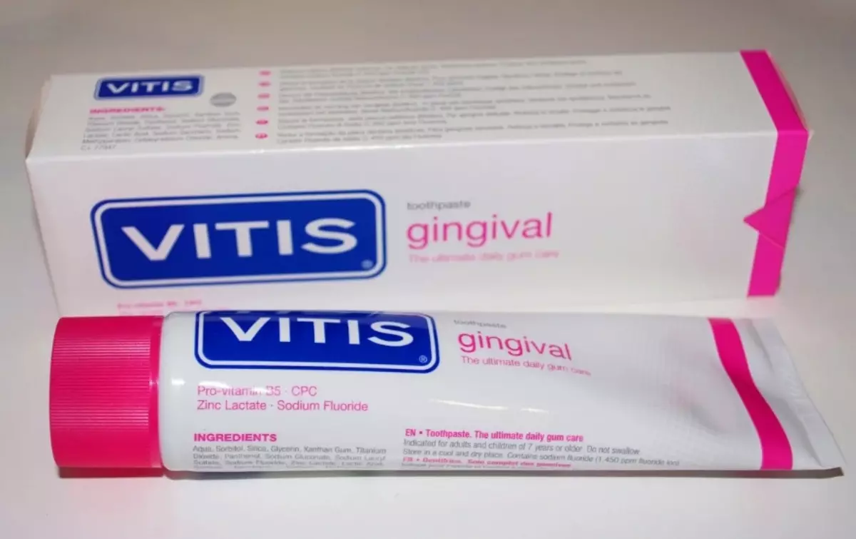 দাঁত মাজন Vitis: orthodontic এবং Gingival, শুভ্রকরণ এবং অন্যান্য পণ্য, দাঁত মাজন ব্যবহার করার জন্য নির্দেশাবলী 24054_11